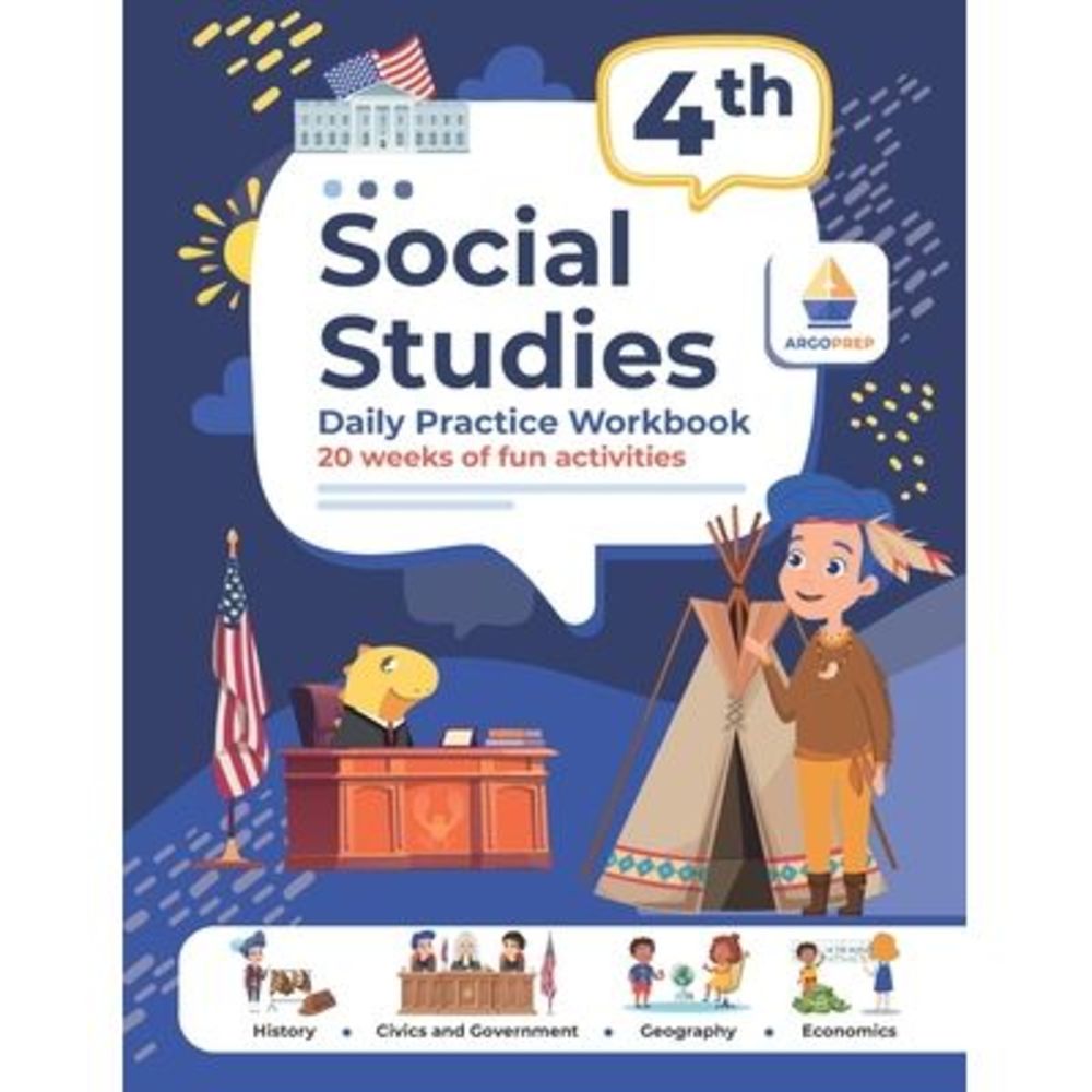 4th Grade Social Studies: Daily Practice Workbook 20 Weeks of Fun Activities His